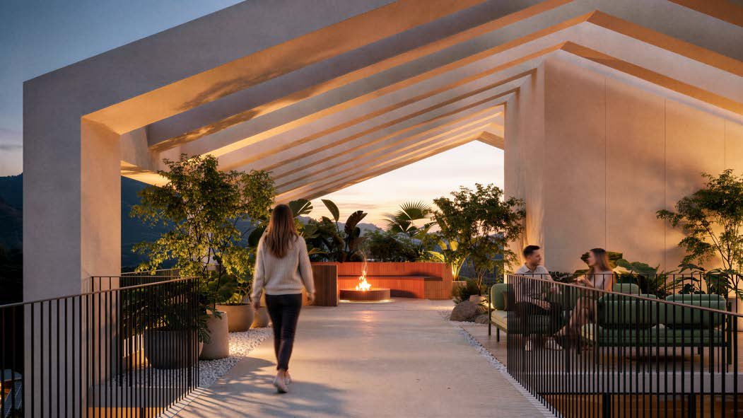 Rooftop Lounge — amenidad de SENZA